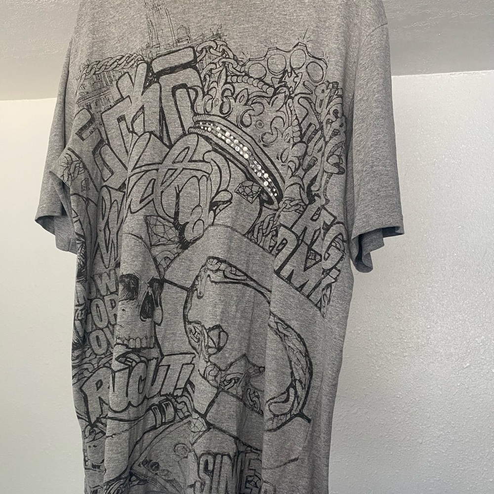Ecko unltd Skull/Rhinestone Shirt